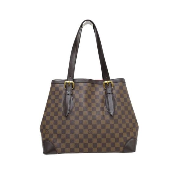 Pre Loved Louis Vuitton Lockit Damier Ebene Tote Women Brown Tote Bags - Picture 2 of 8